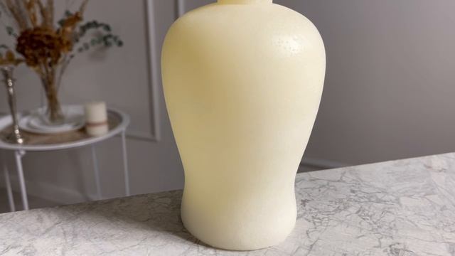 Светодиодная восковая свеча АЛЕИТ, кремовая, тёплый белый мерцающий LED-огонь, 898253