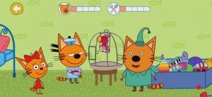 Три Кота Мультфильм Игра Кафе для котиков.