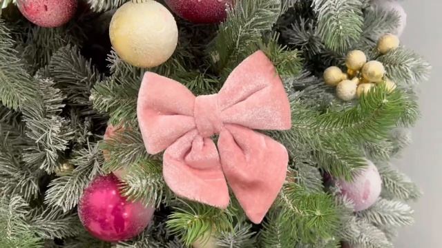 Декоративное украшение БАНТ 'ЧАРИС', текстиль, розовый бутон, 15 см, XNA23002891-2