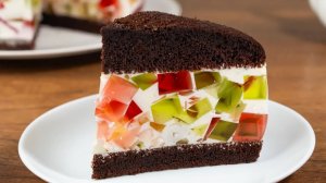 Это ВОСТОРГ! ТОРТ "Битое стекло" без выпечки! ДЕСЕРТЫ НА НОВЫЙ ГОД2026! ЖЕЛЕЙНЫЙ ТОРТ без выпечки