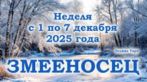 ЗМЕЕНОСЕЦ | ТАРО прогноз на неделю с 1 по 7 декабря 2025 года