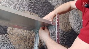 как установить фитолампы на металлический стеллаж