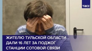 Жителю Тульской области дали 16 лет за поджог станции сотовой связи