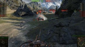 Мир танков. Полигон. Перевал. Бой на ИС-7. Победа.