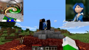 Луиджи играет с Тари в Майнкрафт