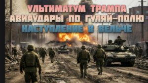 Новости СВО Сегодня-Ультиматум Трампа Авиаудары по Гуляй-полю Наступление в Вельче