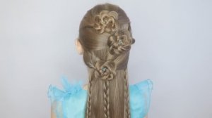 Две праздничные прически для девочек