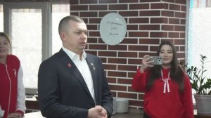 Визит председателя правления РДДМ "Движение первых" Артура Орлова в АГУ