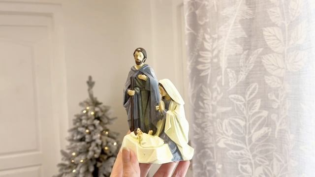 Декоративная рождественская композиция ЧУДО РОЖДЕСТВА, полистоун, 13 см, XNA23016431