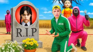 МЫ ПОПАЛИ В SQUID GAME, ЧТОБЫ СПАСТИ WEDNESDAY!