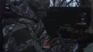 М-46 ведёт контрбатарейный бой на Красноармейском направлении