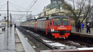 Поездка на ЭД4М 0377 "Чайка" Павловск - Санкт-Петербург