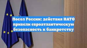 Посол России: действия НАТО привели евроатлантическую безопасность к банкротству