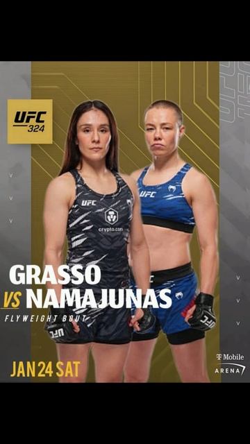 UFC 324: Грассо VS Намаюнас 24.01.2026 #shorts #алексаграссо #роузнамаюнас #грассонамаюнас #ufc324