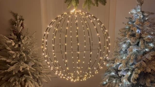 Подвесное светящееся украшение ШАР ЛЮМИНОЗ, 320 экстра-теплых мини LED-огней, 50 см, AX2200220