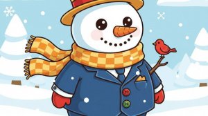 Забавный Снеговик! #A jolly snowman!#