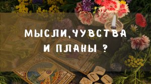 Мысли,чувства и планы ?