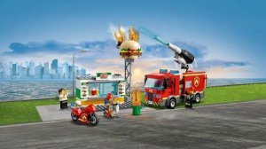 лего анимация пожар в бургерной