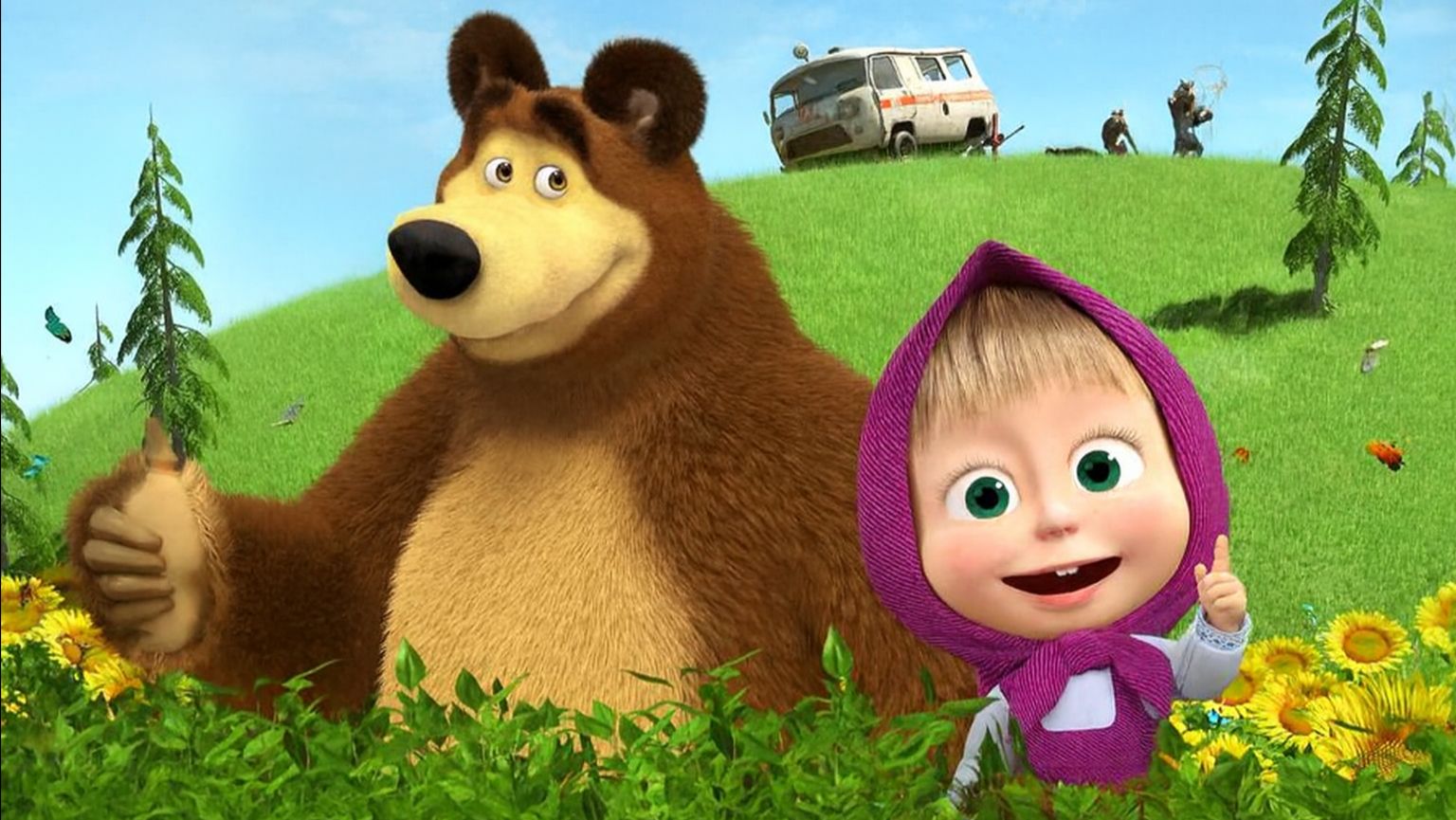 Маша и Медведь｜Маша и Медведь Раскраска для Детей｜Маша и Медведь мультик смотреть | Развивающая Игра