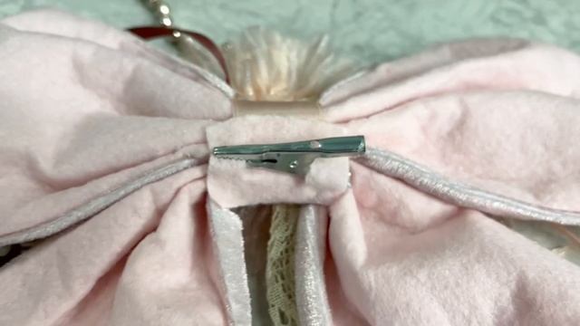 Декоративный бант МЕЧТА ПРИНЦЕССЫ на клипсе, текстиль, розовый бархат, 28 см, 522587-2