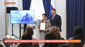 Полсотни многодетных матерей наградил губернатор ко Дню матери