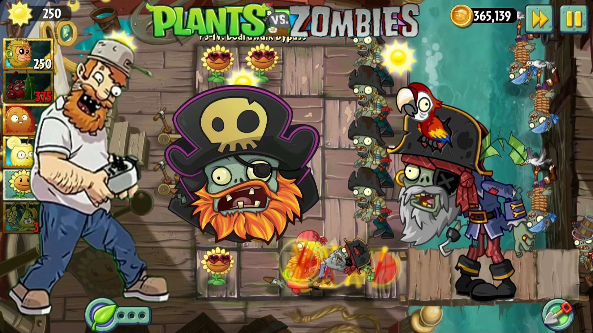 😱100 дней в Пиратских Морях в Plants VS Zombies 2! ПВЗ, Прохождение!
