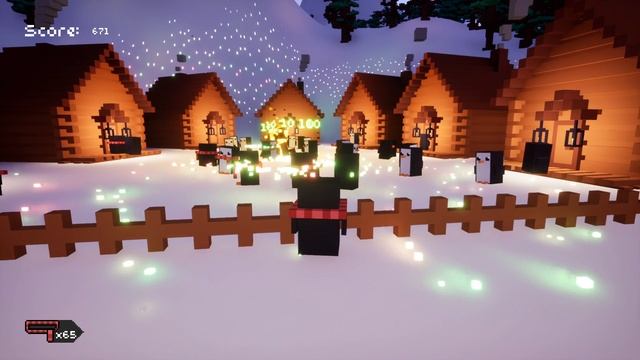 Christmas Luge / Милые пингвинчики в шарфиках