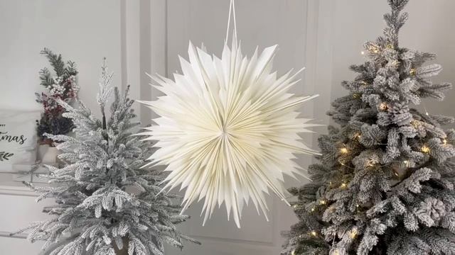 Декоративное подвесное украшение ДАЛИЯ ГРАНД, бумага, белый, 50 см, A64101130