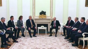 Владимир Путин в Кремле проводит переговоры с премьером Венгрии Виктором Орбаном.