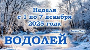 ВОДОЛЕЙ | ТАРО прогноз на неделю с 1 по 7 декабря 2025 года