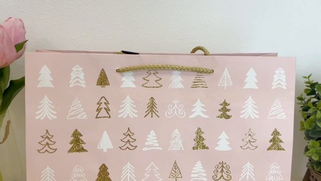 Подарочный пакет НЕЖНОЕ РОЖДЕСТВО: ЁЛОЧКИ, бумага, 26х31 см, XNA21019131-3