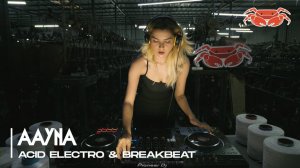 Acid electro & breakbeat set inside a Yarn factory | Feat. Aayna | Warehouse mix