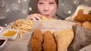 🍳🍑🦐🥔🍫🥒🌈😋МУКБАНГ ASMR