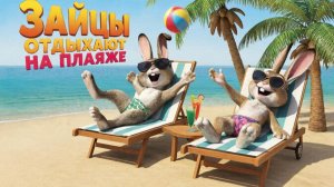 Мультфильм для детей. Зайцы отдыхают на пляже