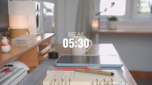 2 часа STUDY WITH ME ｜ New Room at Sunset ｜ Calm Piano 🎹｜ Pomodoro 50⧸10 🌆 [MnGUThHhJo0]