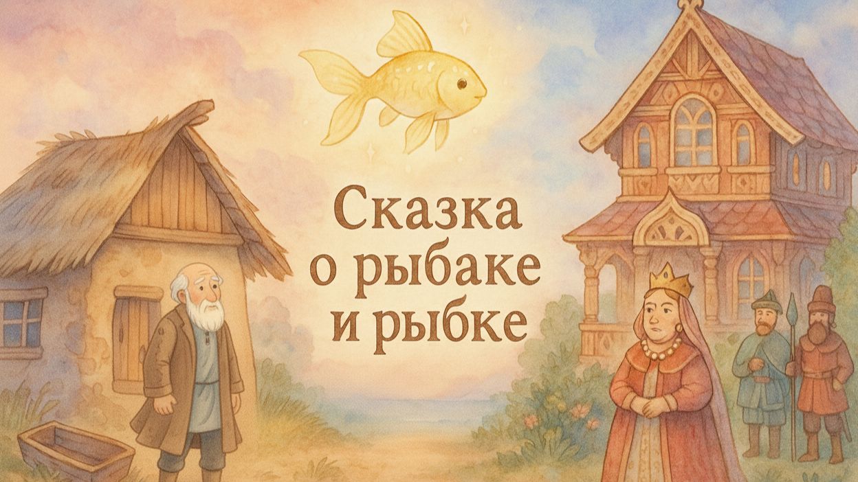 Сказка  "О рыбаке и рыбке" смотреть онлайн