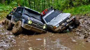 Ваша ЛЕГЕНДА СЛИЛАСЬ на бездорожье. Гелик 6х6 ТОП, а Крузаку тут не место. RC OFFroad 4x4