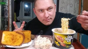 мукбанг/обжорыч/Доширак Салат Оливье/