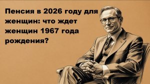 Выход на пенсию в 2026 году женщине: что ждет женщин 1967 года рождения?