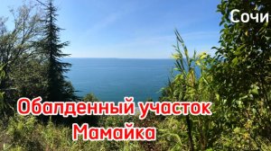 Таких участков больше НЕТ ! Сочи. Мамайка. Прямой вид на Море !