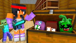 ИГРАЕМ В ПРЯТКИ В МАЙНКРАФТЕ, АНИМАЦИЯ