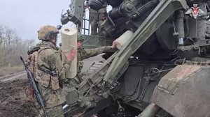 Боевая работа расчета САУ «Малка» ГрВ «Центр»