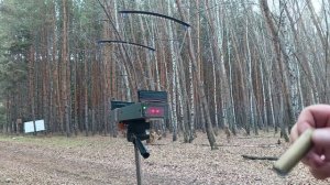 Отстрел молотой пробки в пластике и в латуни 16 калибр