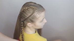 Прически для девочек на длинные волосы - две косички