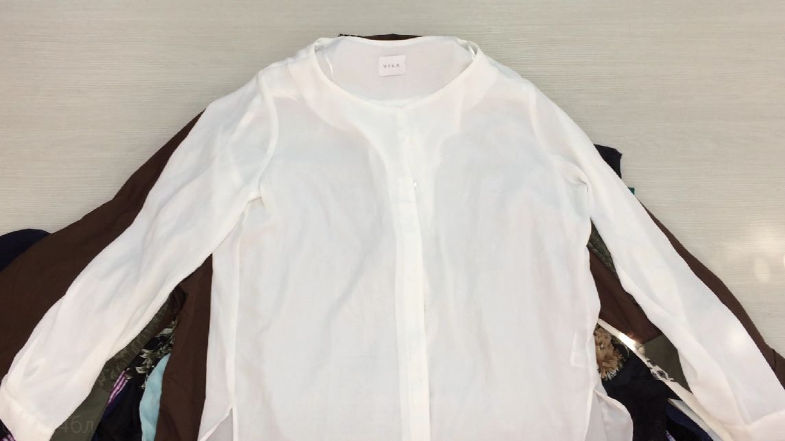 🔥-14% СКИДКА🔥ст7724бл. Блузки женские крем