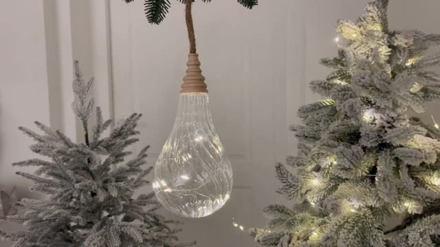 Светящееся украшение ФЛЮЙТЕД - КАПЛЯ, прозрачная, 10 теплых белых микро LED-огней, 10 см, 488670