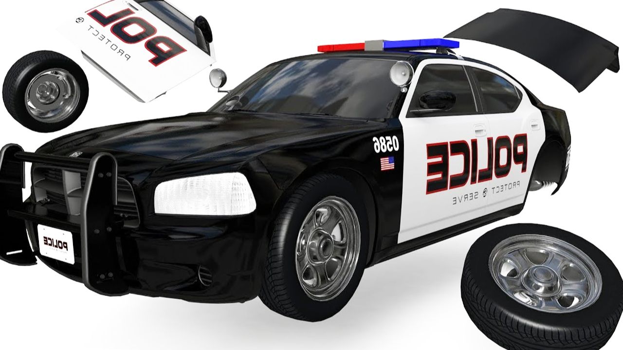 Мультики для детей. Собираем полицейскую машинку. Смотреть онлайн мультики для малышей