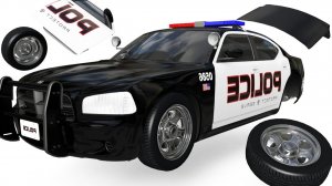 Мультики для детей. Собираем полицейскую машинку. Смотреть онлайн мультики для малышей