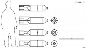 Авиабомба ФАБ-50 ШГ. Чертёж.
