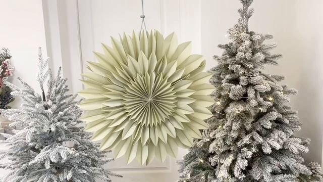 Декоративное подвесное украшение ДАЛИЯ ГРАНД, бумага, зелёный, 50 см, A64101150